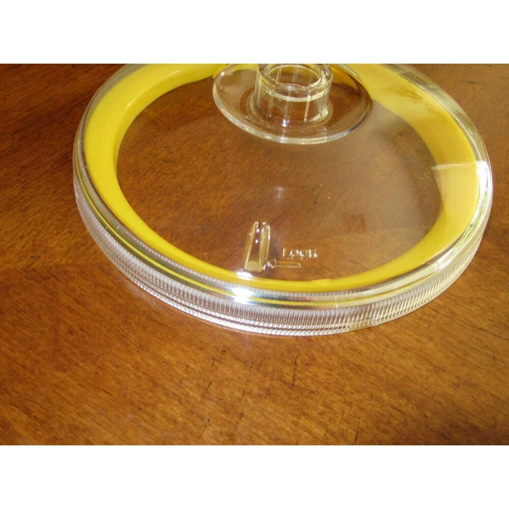 Donvier Chillfast 1 Pint Ice Cream Maker Japan Part Only: Lid w/ Yellow Seal Rim